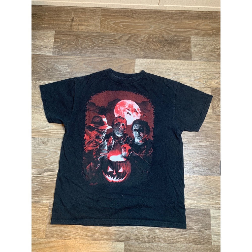Tee Styled Horror Movie Graphic T-Shirt  Freddy Jason Michael Myers 100% Cotton‎